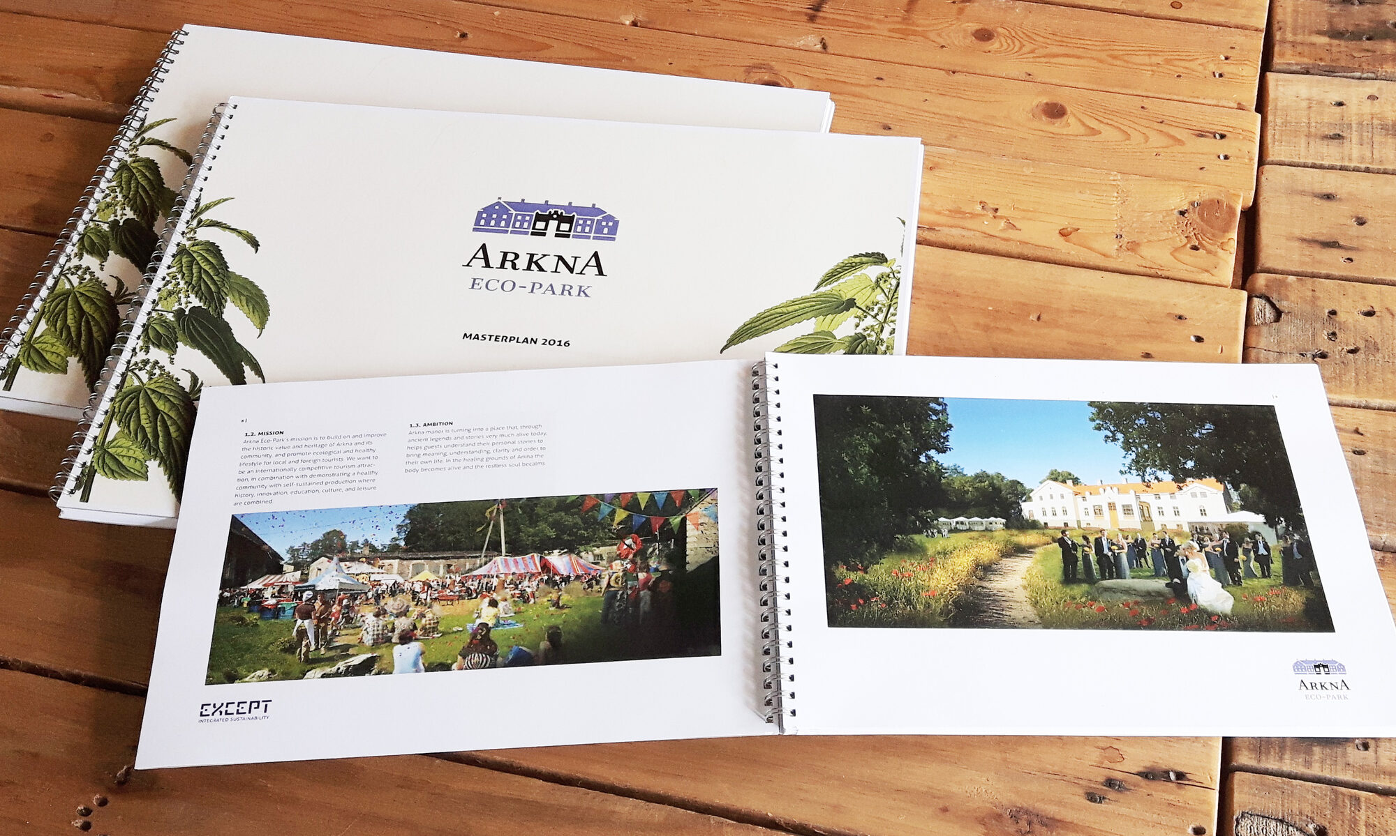 Arkna Eco-Park masterplan booklets by Except